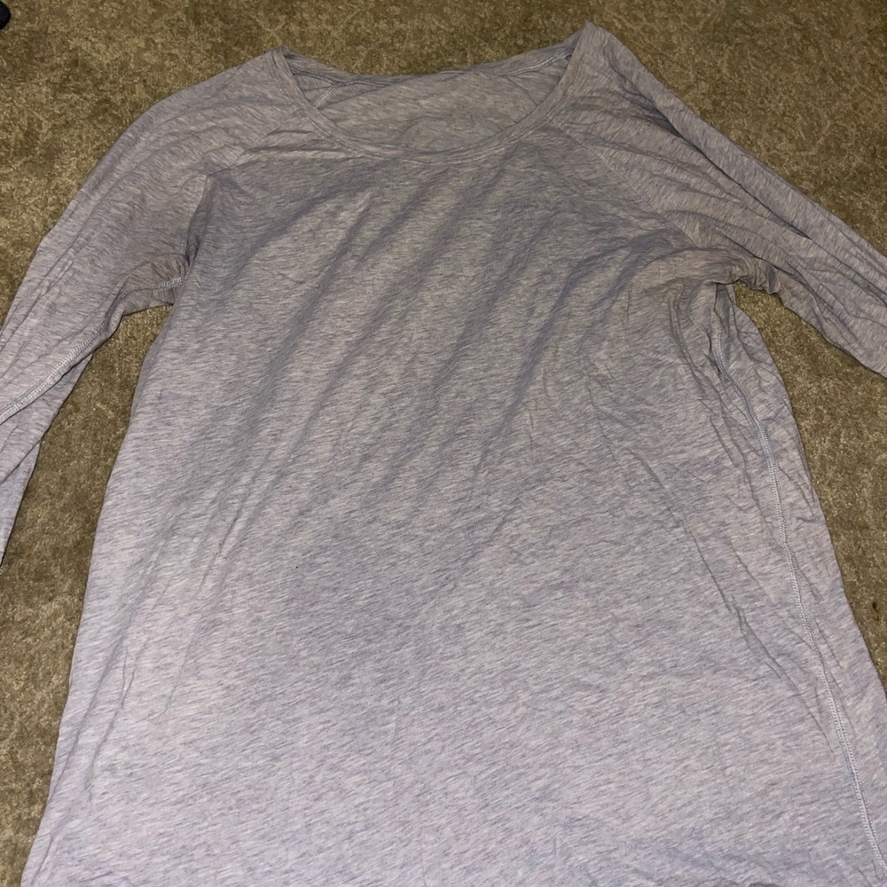 Gray Lululemon Long Sleeve Shirt
